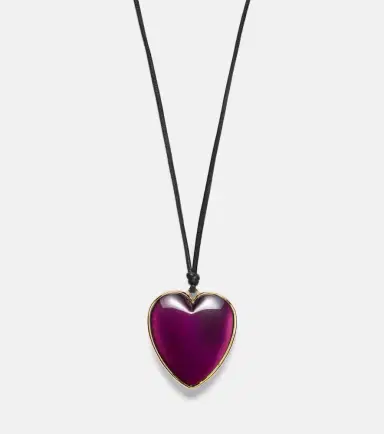 Jennifer Fisher 14kt gold-plated and leather necklace with quartz | Thumbnail 6