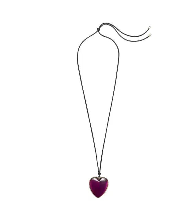 14kt gold-plated and leather necklace with quartz