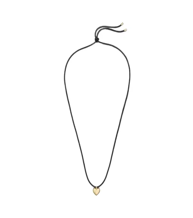 Puffy Heart 14kt gold-plated pendant necklace