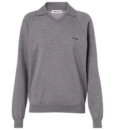 Miu Miu Virgin wool polo sweater | Thumbnail 1