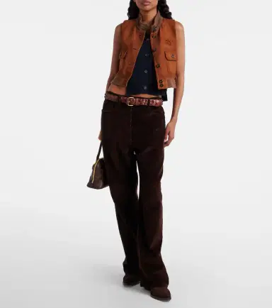 Miu Miu Suede vest | Thumbnail 5 Miu Miu Suede vest | Thumbnail 5