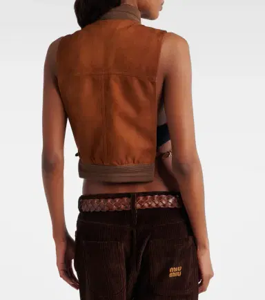 Miu Miu Suede vest | Thumbnail 6 Miu Miu Suede vest | Thumbnail 6