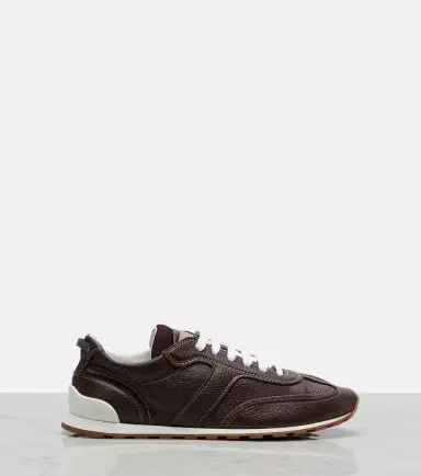 Brunello Cucinelli Monili leather sneakers | Thumbnail 3 Brunello Cucinelli Monili leather sneakers | Thumbnail 3