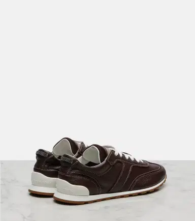 Brunello Cucinelli Monili leather sneakers | Thumbnail 4 Brunello Cucinelli Monili leather sneakers | Thumbnail 4
