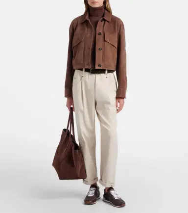 Brunello Cucinelli Monili leather sneakers | Thumbnail 6 Brunello Cucinelli Monili leather sneakers | Thumbnail 6