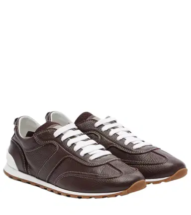 Brunello Cucinelli Monili leather sneakers | Thumbnail 1 Brunello Cucinelli Monili leather sneakers | Thumbnail 1