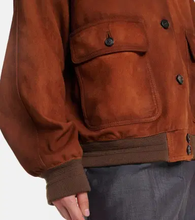 Miu Miu Suede bomber jacket | Thumbnail 4