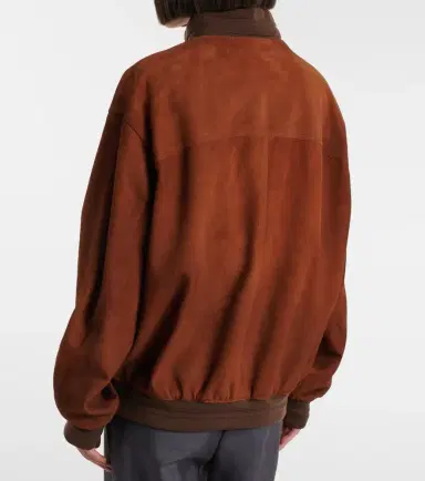 Miu Miu Suede bomber jacket | Thumbnail 6