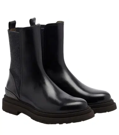 Brunello Cucinelli Monili leather Chelsea boots | Thumbnail 1 Brunello Cucinelli Monili leather Chelsea boots | Thumbnail 1