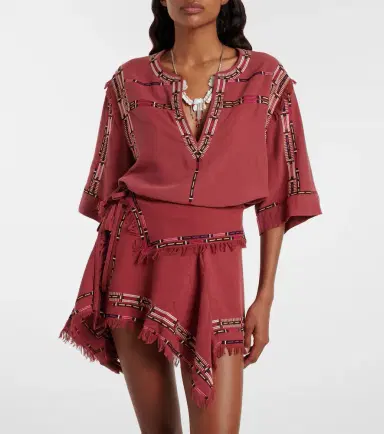 Isabel Marant Fiosa embroidered silk blouse | Thumbnail 2
