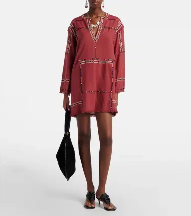 Isabel Marant Freya embroidered silk tunic | Thumbnail 2