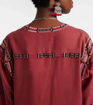 Isabel Marant Freya embroidered silk tunic | Thumbnail 4