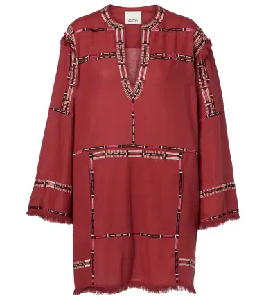 Isabel Marant Freya embroidered silk tunic | Thumbnail 1