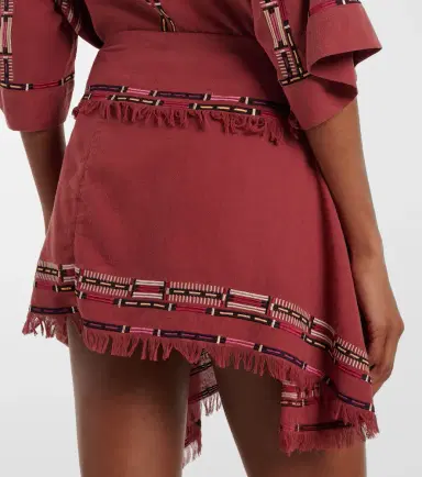 Isabel Marant Feriel embroidered silk wrap skirt | Thumbnail 5
