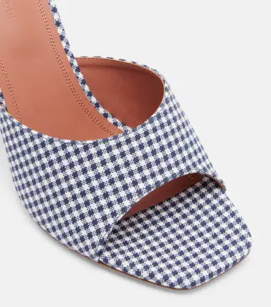 Amina Muaddi Lupita gingham mules | Thumbnail 2 Amina Muaddi Lupita gingham mules | Thumbnail 2