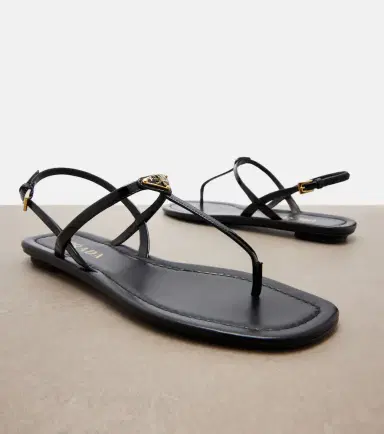 Prada Patent leather thong sandals | Thumbnail 2