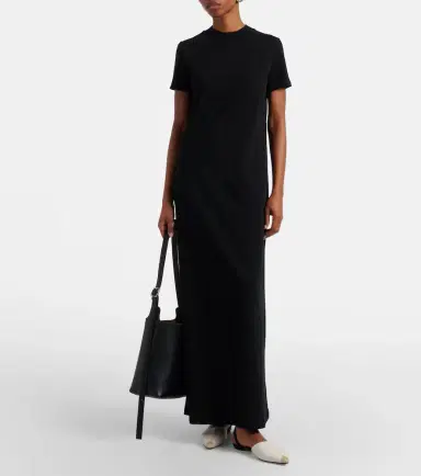 The Frankie Shop Malo cotton jersey maxi dress | Thumbnail 4