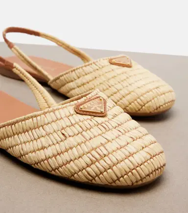 Prada Crochet slingback flats | Thumbnail 3