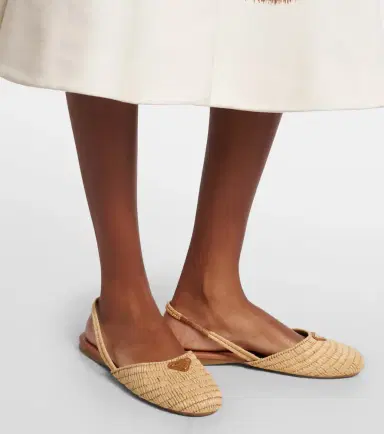 Prada Crochet slingback flats | Thumbnail 5