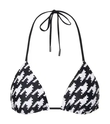 Perfect Moment Houndstooth bikini top | Thumbnail 1 Perfect Moment Houndstooth bikini top | Thumbnail 1