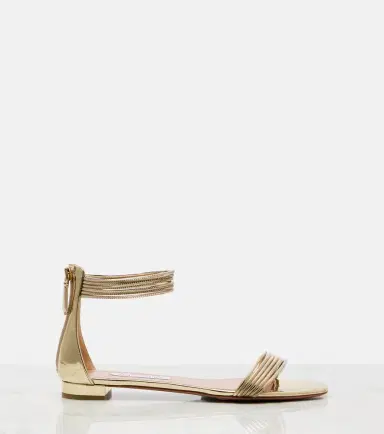 Aquazzura Sway mirrored leather sandals | Thumbnail 4