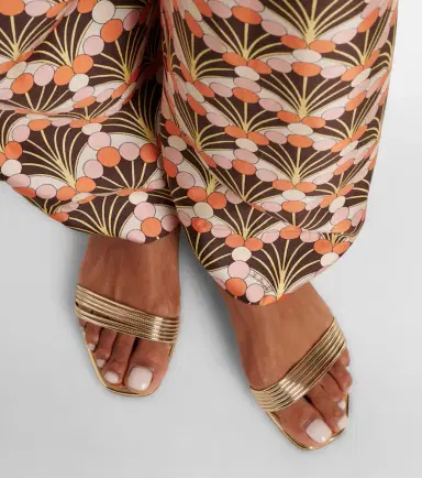Aquazzura Sway mirrored leather sandals | Thumbnail 6