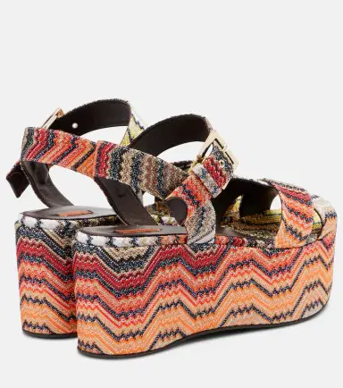 Missoni Julia Zigzag lamé platform sandals | Thumbnail 2