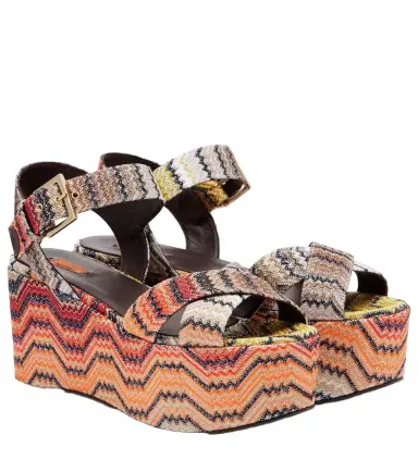 Missoni Julia Zigzag lamé platform sandals | Thumbnail 1