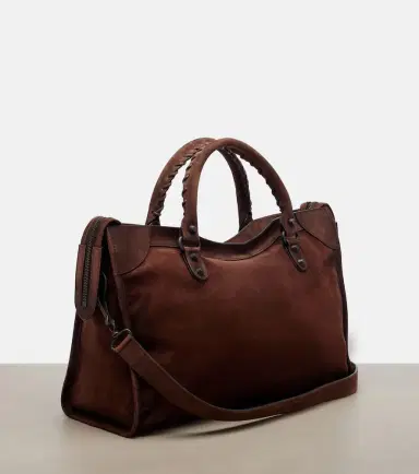 Balenciaga Le City Medium suede top-handle bag | Thumbnail 2 Balenciaga Le City Medium suede top-handle bag | Thumbnail 2