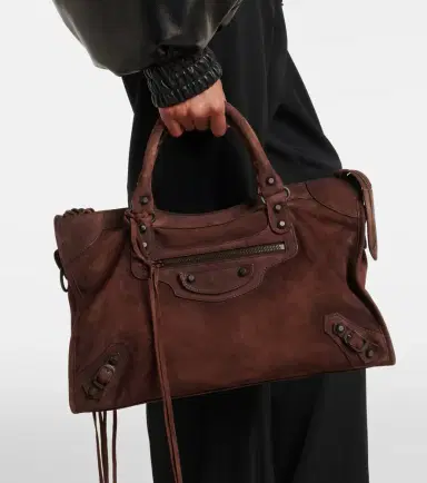Balenciaga Le City Medium suede top-handle bag | Thumbnail 5 Balenciaga Le City Medium suede top-handle bag | Thumbnail 5