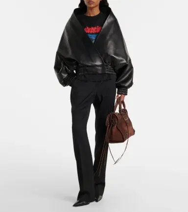 Balenciaga Le City Medium suede top-handle bag | Thumbnail 7 Balenciaga Le City Medium suede top-handle bag | Thumbnail 7