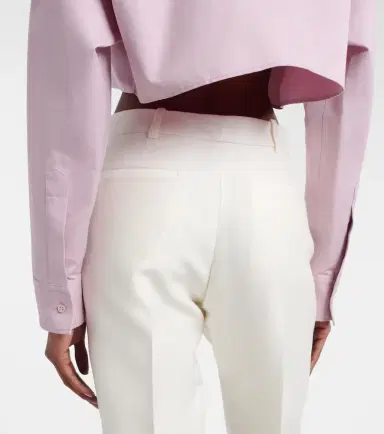 Balenciaga Wool and silk slim pants | Thumbnail 6