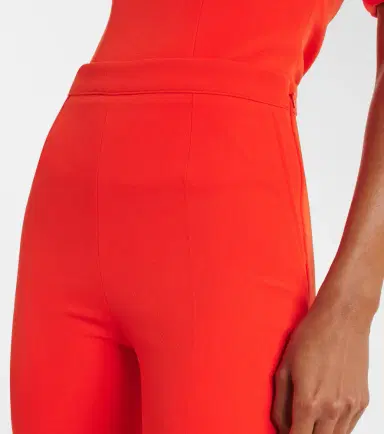 Safiyaa Alexa crêpe flared pants | Thumbnail 6 Safiyaa Alexa crêpe flared pants | Thumbnail 6