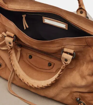 Balenciaga Le City Medium suede top-handle bag | Thumbnail 3 Balenciaga Le City Medium suede top-handle bag | Thumbnail 3