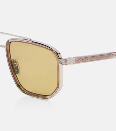 Gucci Lettering aviator sunglasses | Thumbnail 3