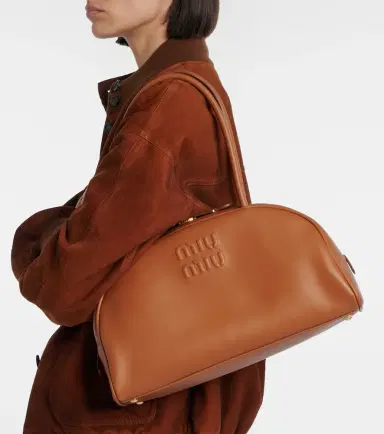 Miu Miu Beau Large leather shoulder bag | Thumbnail 2