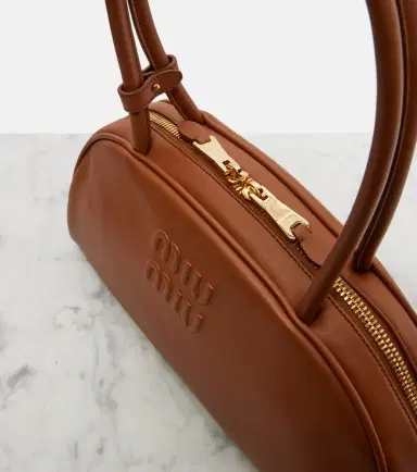 Miu Miu Beau Large leather shoulder bag | Thumbnail 6