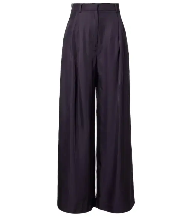 The Frankie Shop Marfa pleated twill wide-leg pants