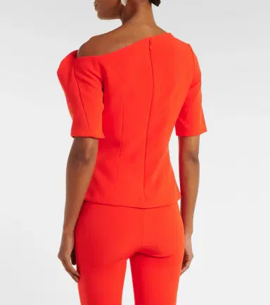 Safiyaa Marley draped crêpe top | Thumbnail 2 Safiyaa Marley draped crêpe top | Thumbnail 2