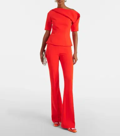 Safiyaa Marley draped crêpe top | Thumbnail 3 Safiyaa Marley draped crêpe top | Thumbnail 3