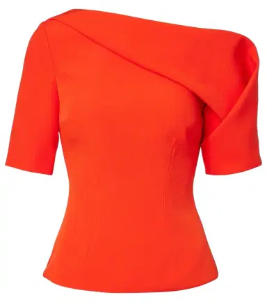 Safiyaa Marley draped crêpe top | Thumbnail 1 Safiyaa Marley draped crêpe top | Thumbnail 1