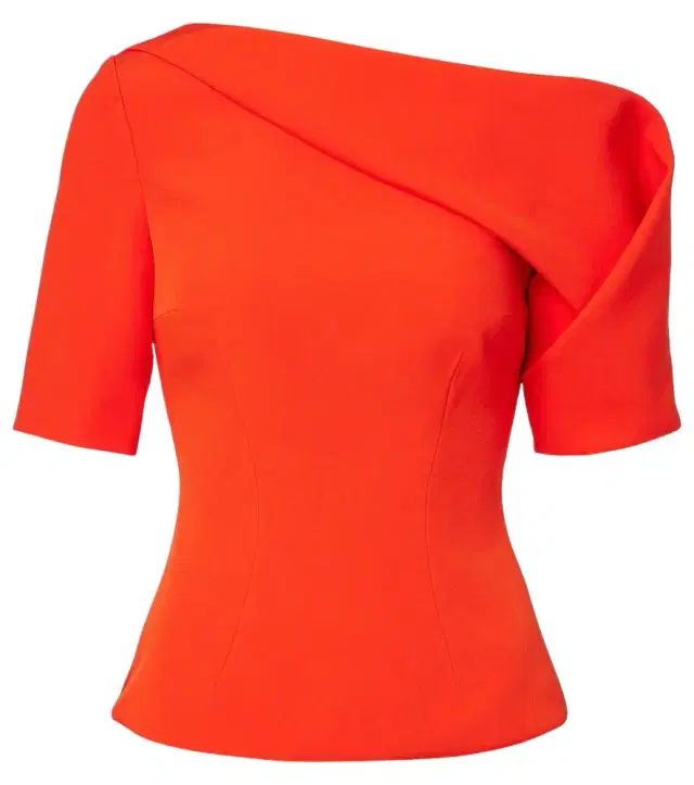 Safiyaa Marley draped crêpe top