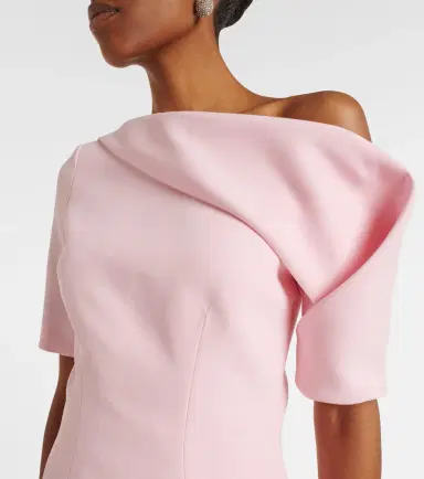 Safiyaa Marley draped crêpe top | Thumbnail 3 Safiyaa Marley draped crêpe top | Thumbnail 3
