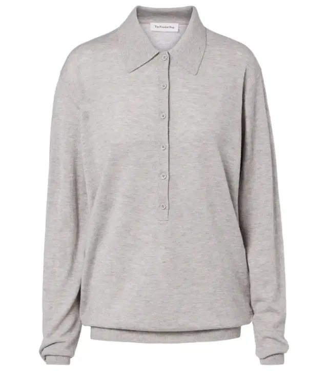 The Frankie Shop Tala wool-blend polo sweater