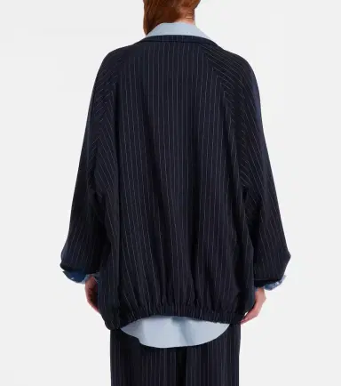 The Frankie Shop Baxter pinstripe oversized jacket | Thumbnail 2
