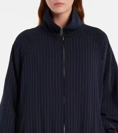 The Frankie Shop Baxter pinstripe oversized jacket | Thumbnail 4
