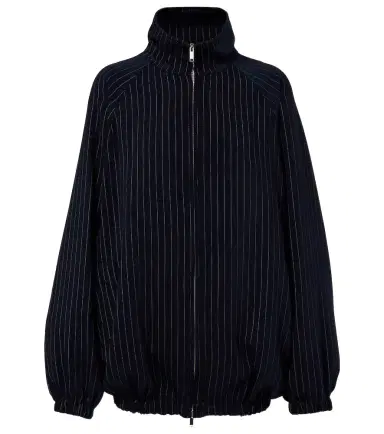 The Frankie Shop Baxter pinstripe oversized jacket | Thumbnail 1