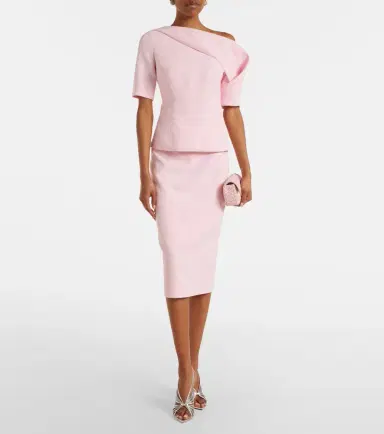 Safiyaa Hokuku crêpe pencil skirt | Thumbnail 5 Safiyaa Hokuku crêpe pencil skirt | Thumbnail 5