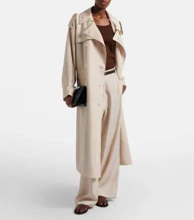 The Frankie Shop Veyron ovesized twill trench coat | Thumbnail 6 The Frankie Shop Veyron ovesized twill trench coat | Thumbnail 6