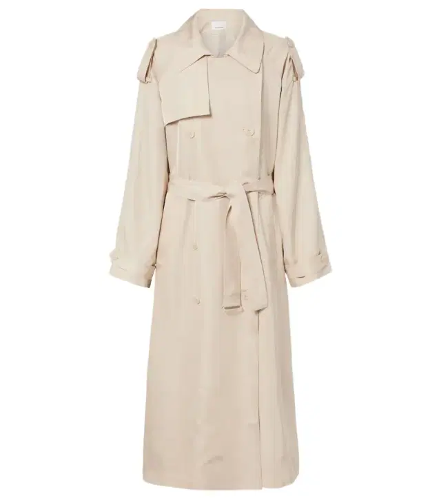 The Frankie Shop Veyron ovesized twill trench coat